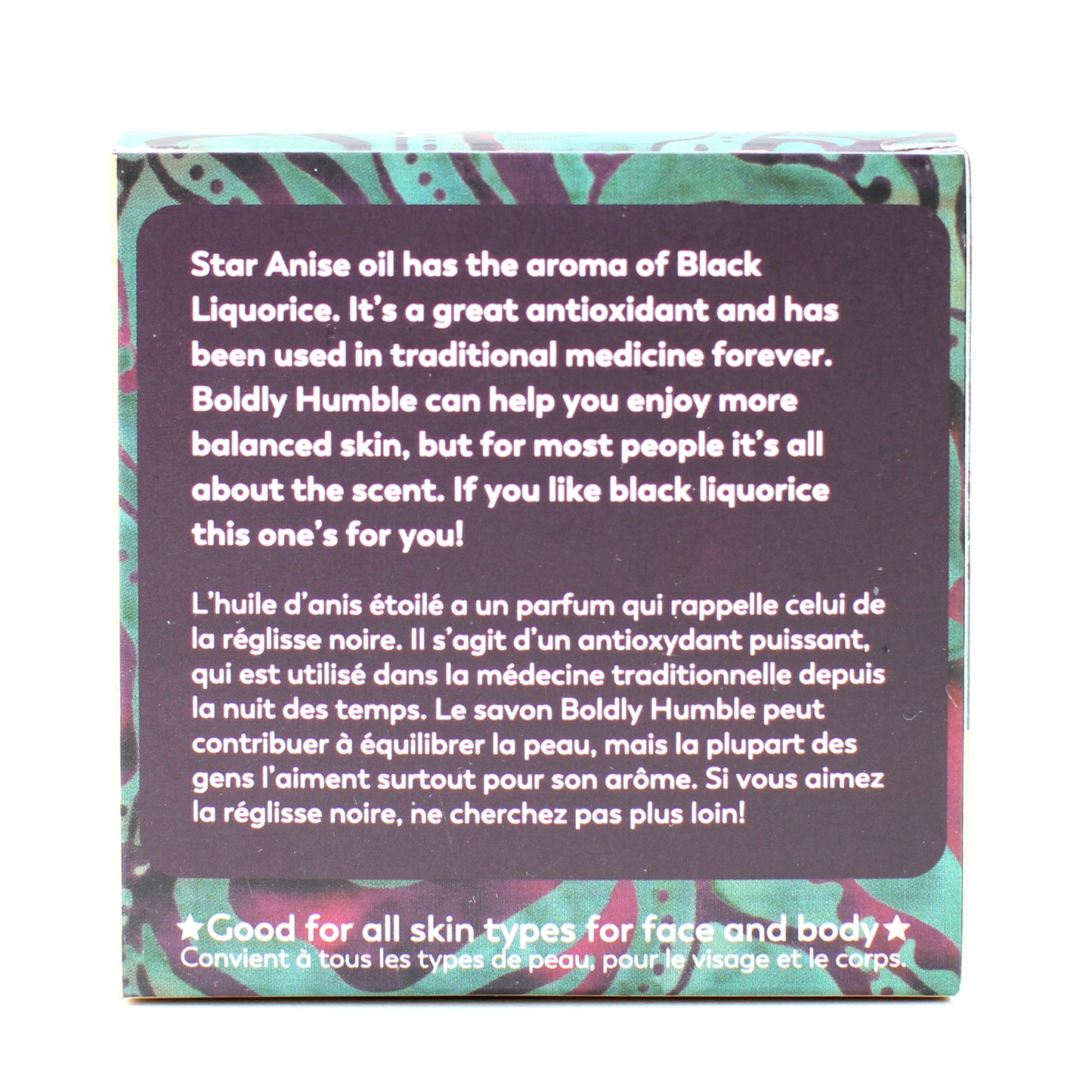 Boldly Humble - Star Anise and Lavender - 120g Box