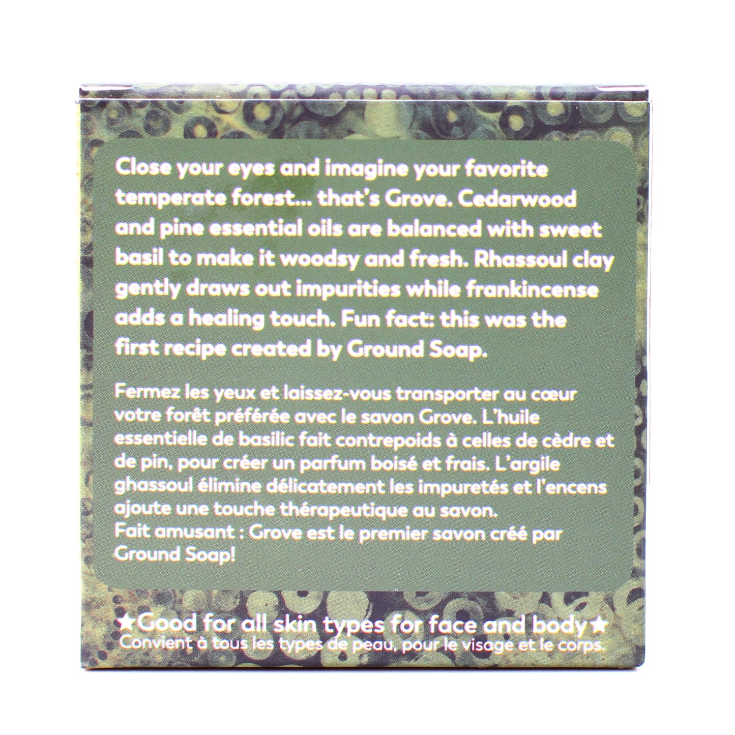 Grove - A Woodsy Blend of Cedar, Pine and Basil - 120g Box