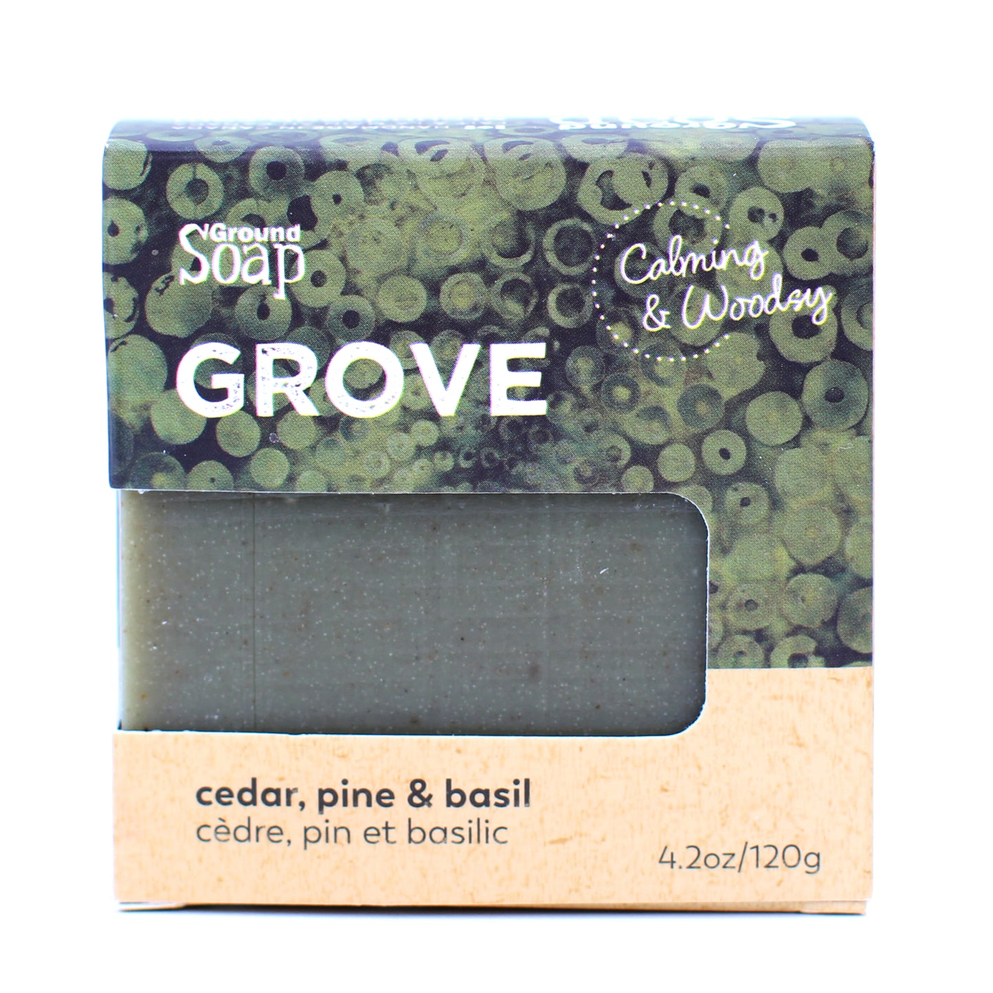 Grove - A Woodsy Blend of Cedar, Pine and Basil - 120g Box