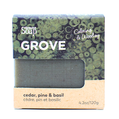 Grove - A Woodsy Blend of Cedar, Pine and Basil - 120g Box